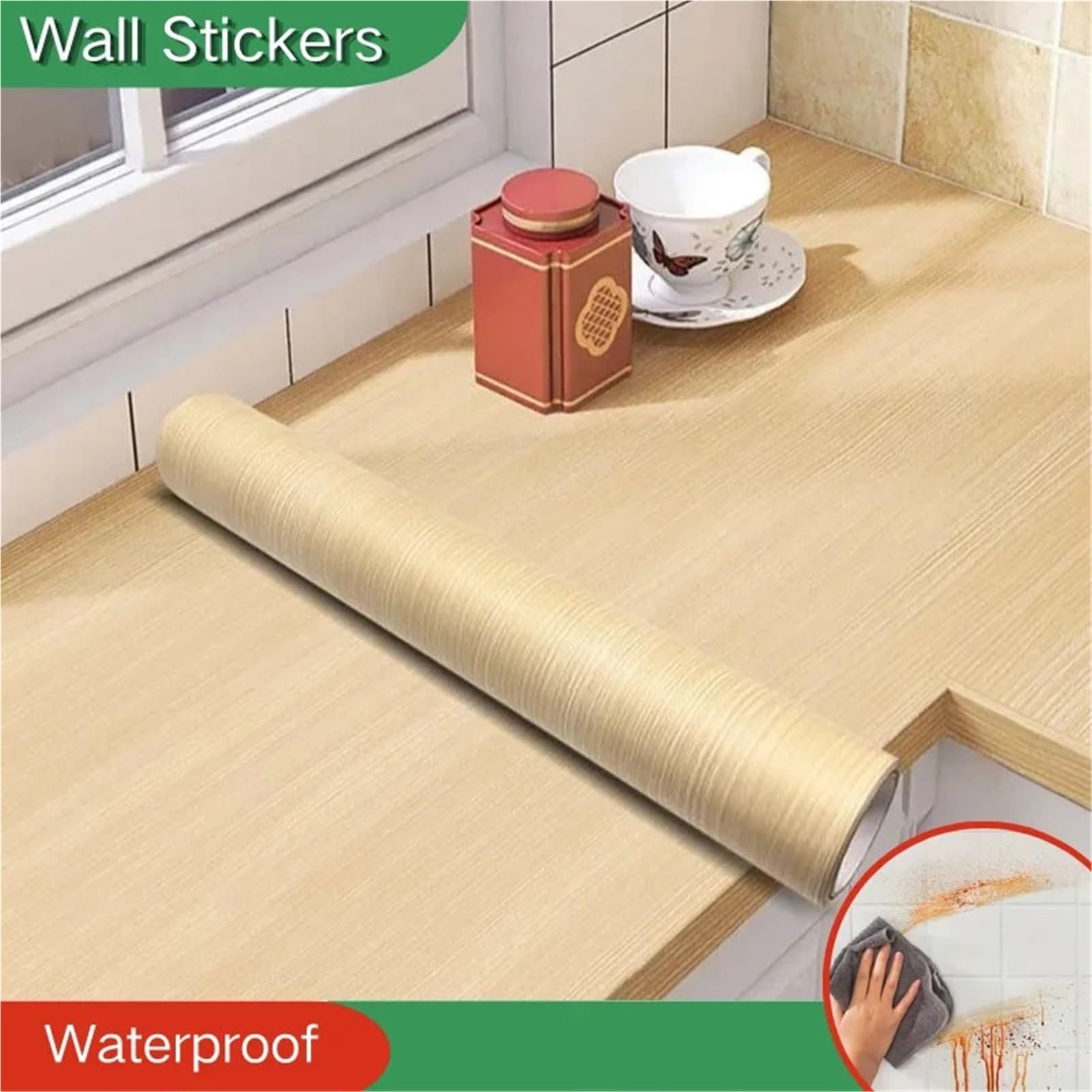 Adesivo con venature del legno for mobili 40 cm