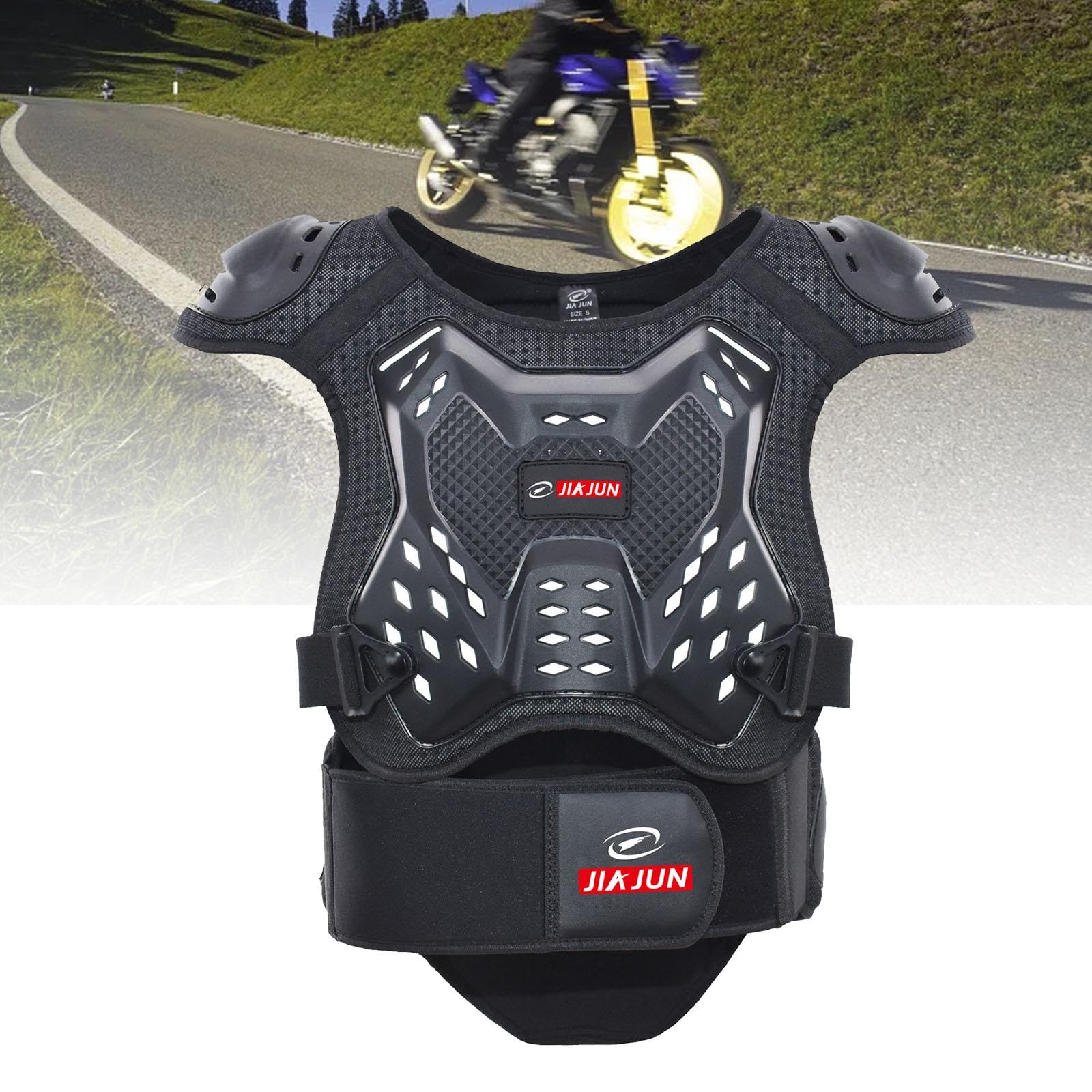 Harilla Protector de Pecho para de Motocicleta, Equipo Multiusos Resistente a Impactos para de Cross, Equipo de Motocross para Montar, Esquiar, m