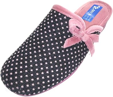 LA ZAPATILLERIA - Zapatilla de Andar por casa Lazo con CUÑA Maquillaje :  Amazon.es: Zapatos y complementos