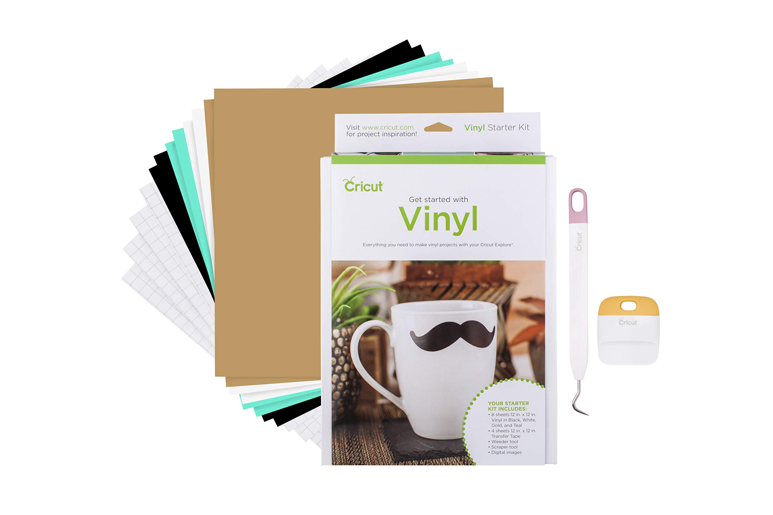 Cricut SE FE Kit de démarrage en vinyle pour décorer vos objets maison