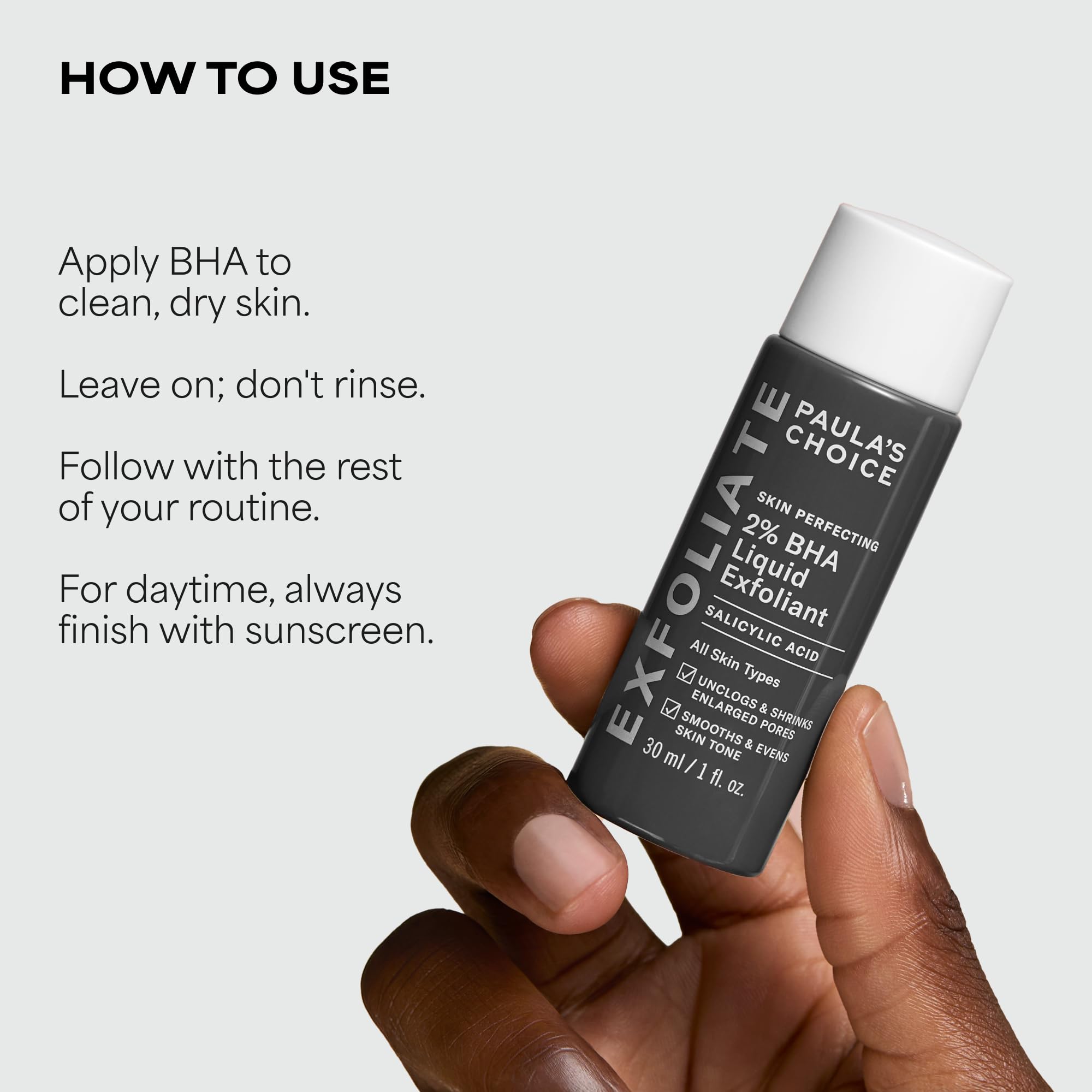 Paula's Choice SKIN PERFECTING 2% BHA Esfoliante Liquido - Peeling Viso con Acido Salicilico - Combatte Imperfezioni, Punti Neri & Brufoli - Ridurre i Pori - Pelli Miste o Grasse - 30 ml