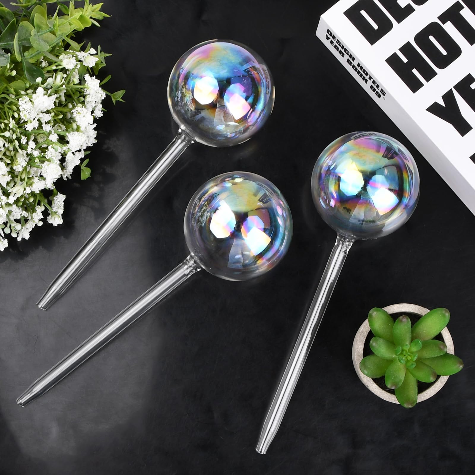Dosatore Acqua Per Piante In Vaso, Irrigazione Automatica Vasi, Globi Di Irrigazione Per Piante, Coni Di Argilla Sfere Per Irrigazione Piante Flebo Innaffiatori Innaffiare Piante Set Di 2 (fungo