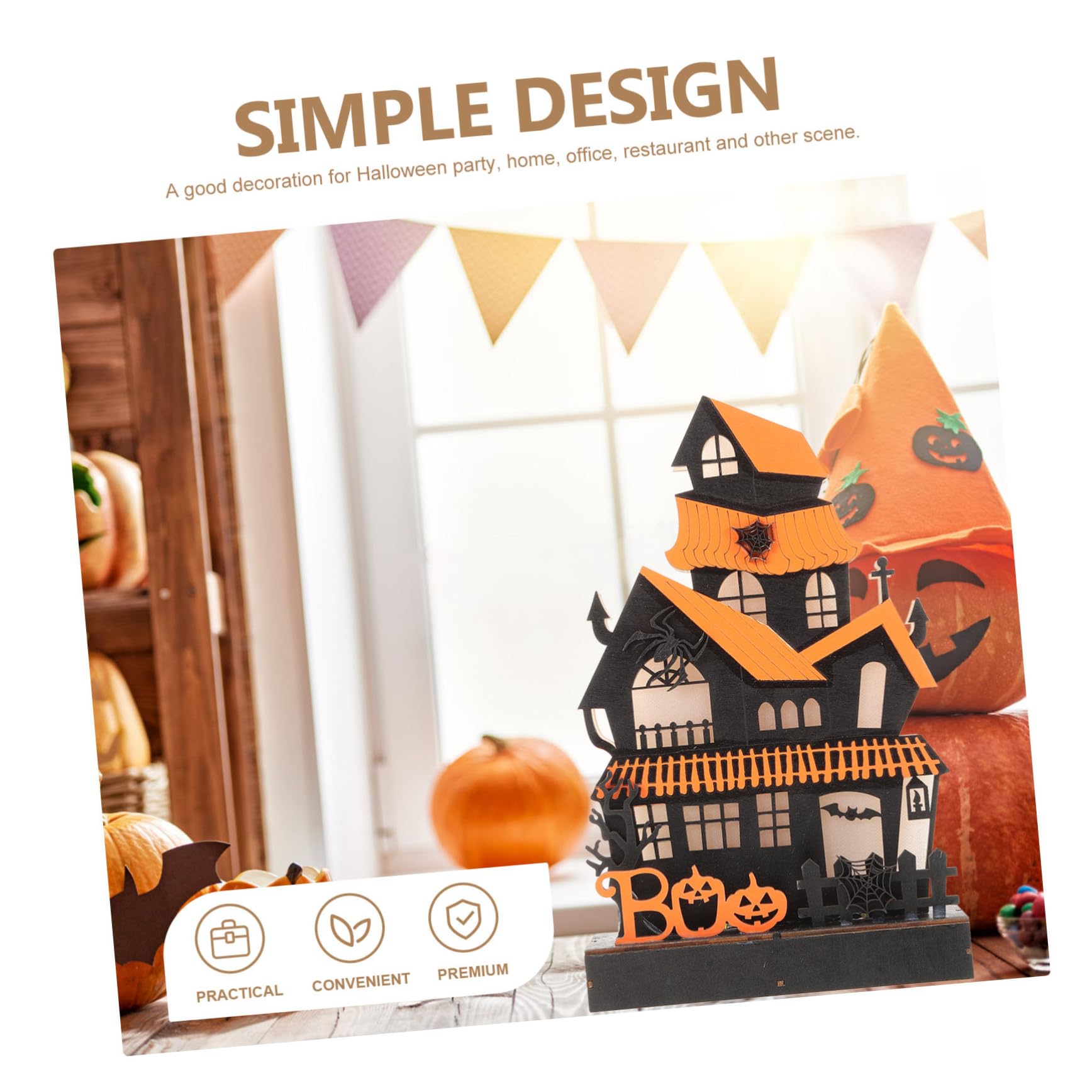 Amazon.co.jp: Halloween Haunted House Decor for Home Tabletop