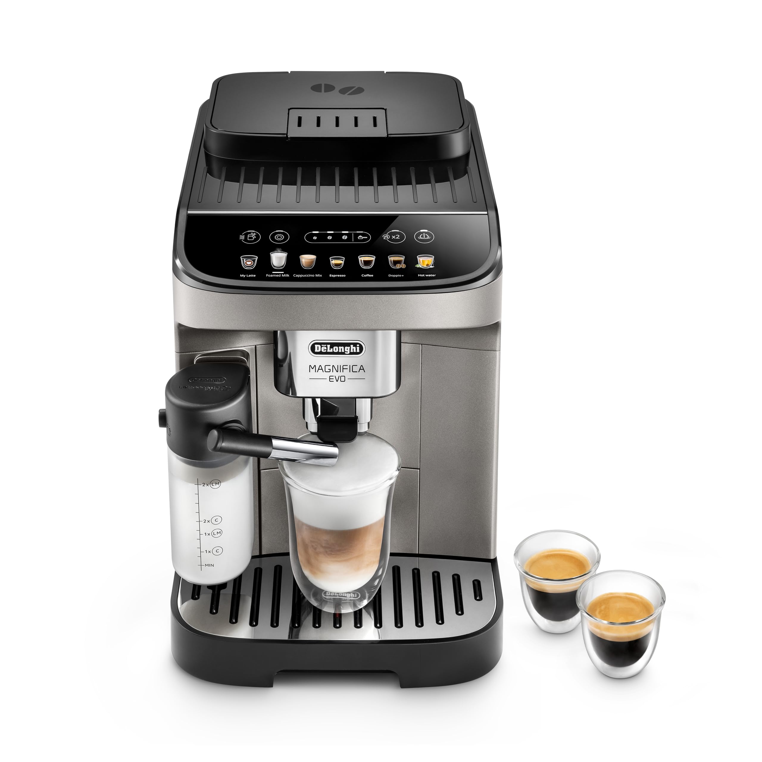 De'Longhi ECAM290.83.TB Magnifica Evo Machine à café avec cappuccinatore automatique, idéale pour espresso et cappuccino maison