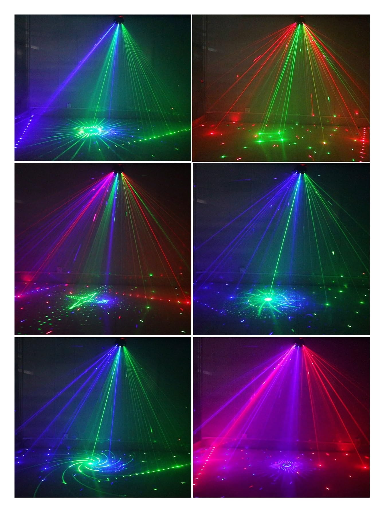 15 oczu RGB Disco DJ projektor światła z wiązką zdalny stroboskop efekt oświetlenia scenicznego Xmas Party Holiday Halloween Lights Na imprezy i do klubów