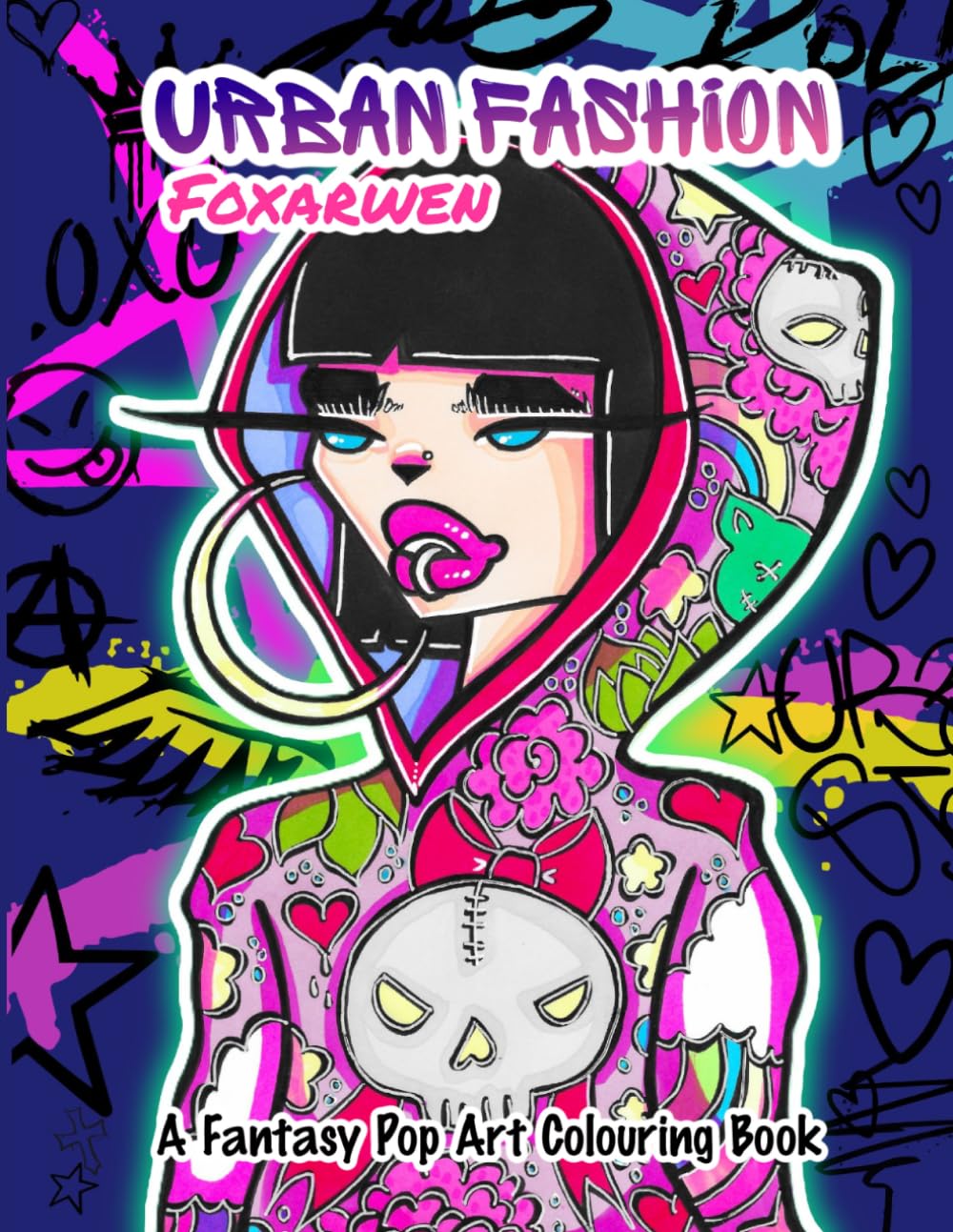 Urban Fashion: A Fantasy Pop Art Colouring Book for Adult/Teens.