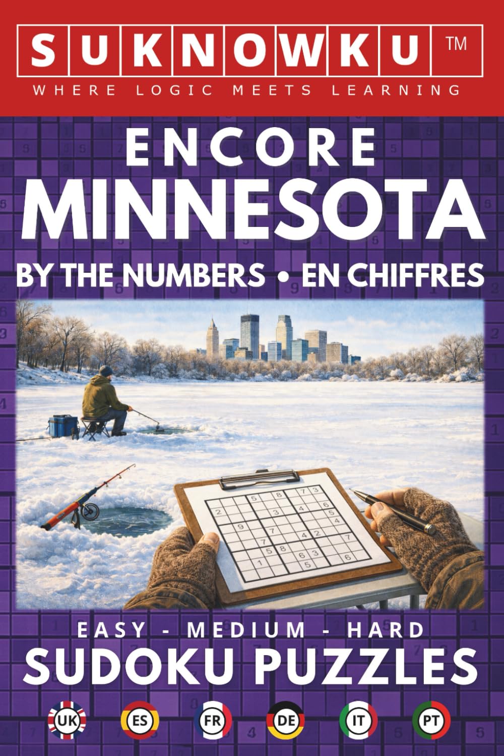 Minnesota by the Numbers: 50 Sudoku Puzzles in 6 Languages