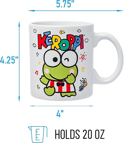 Miniatura 81 de Silver Buffalo Sanrio Hello Kitty and Friends Kuromi Poses - Taza de cerámica, 20 onzas