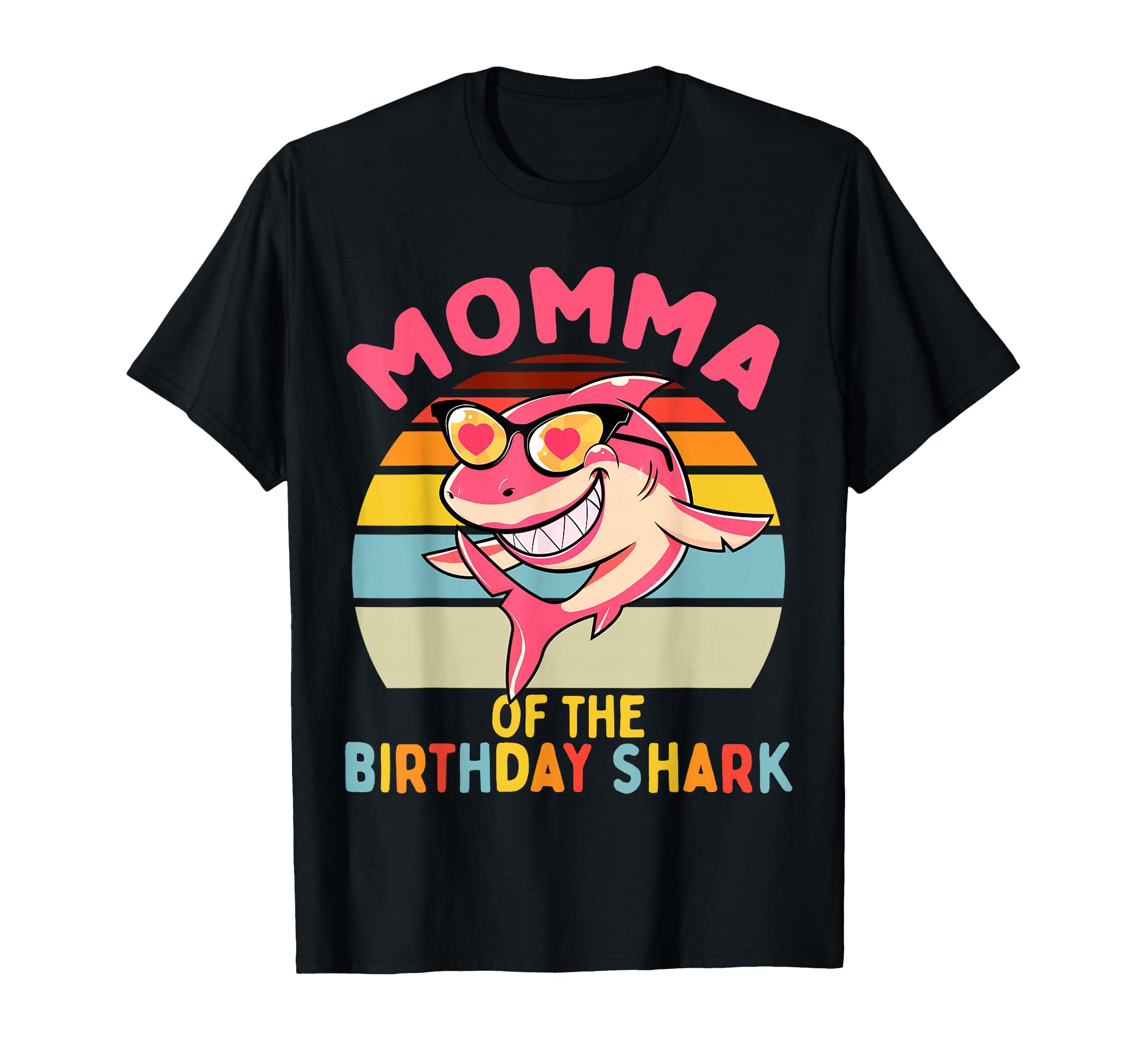 Momma of The Shark Birthday Matching Family T-Shirt