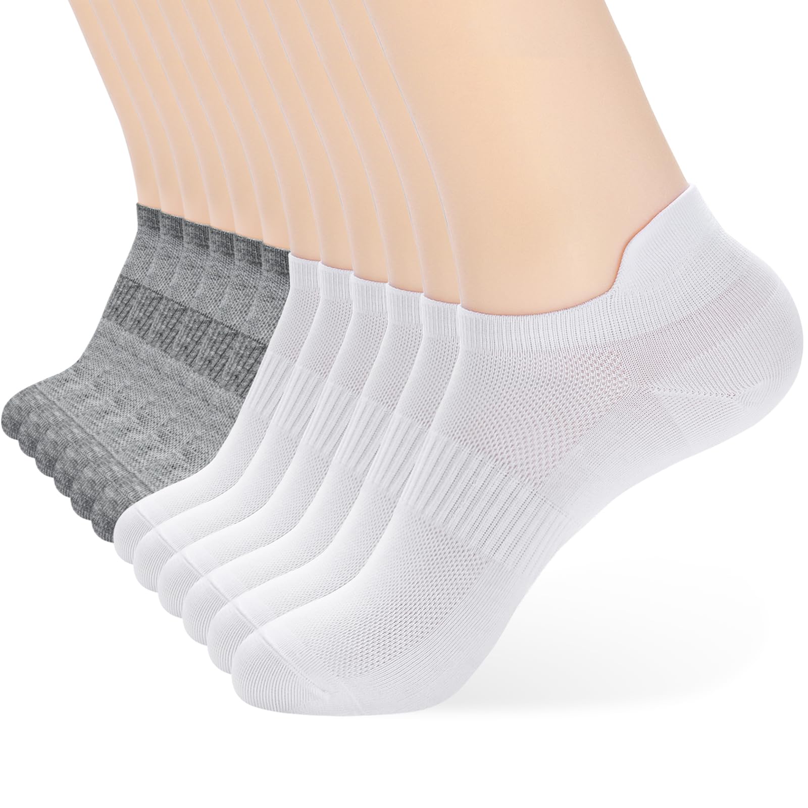 ATBITER Ankle Socks Women/Men 6-12Pairs Thin Low Cut No Show Socks With Tab
