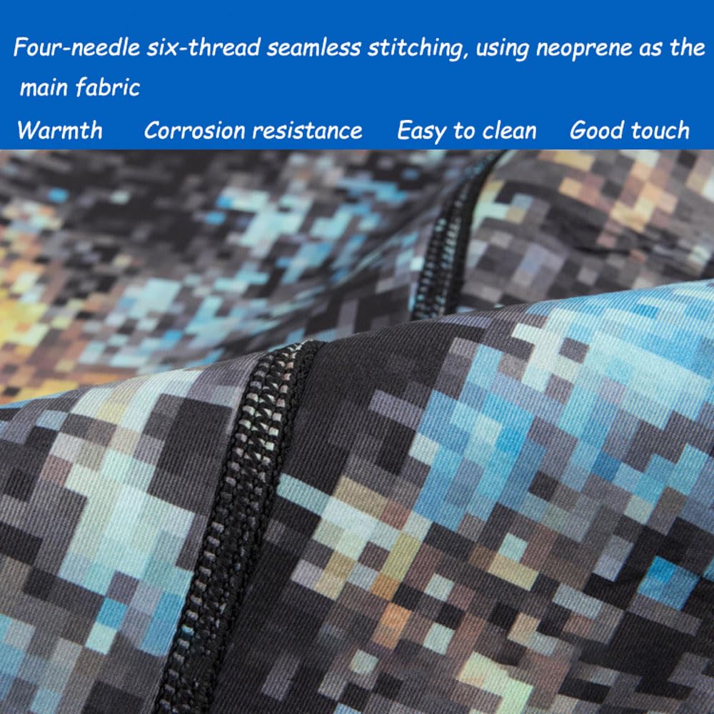 Wetsuit Top 3mm Thermal Sleeveless Front Zipper Neoprene camouflage Vest Jacket Sun UV Protection Unisex for Men Women Diving Surfing Swimming Snorkeling Sailing Slimming Sauna Workout Aerobics