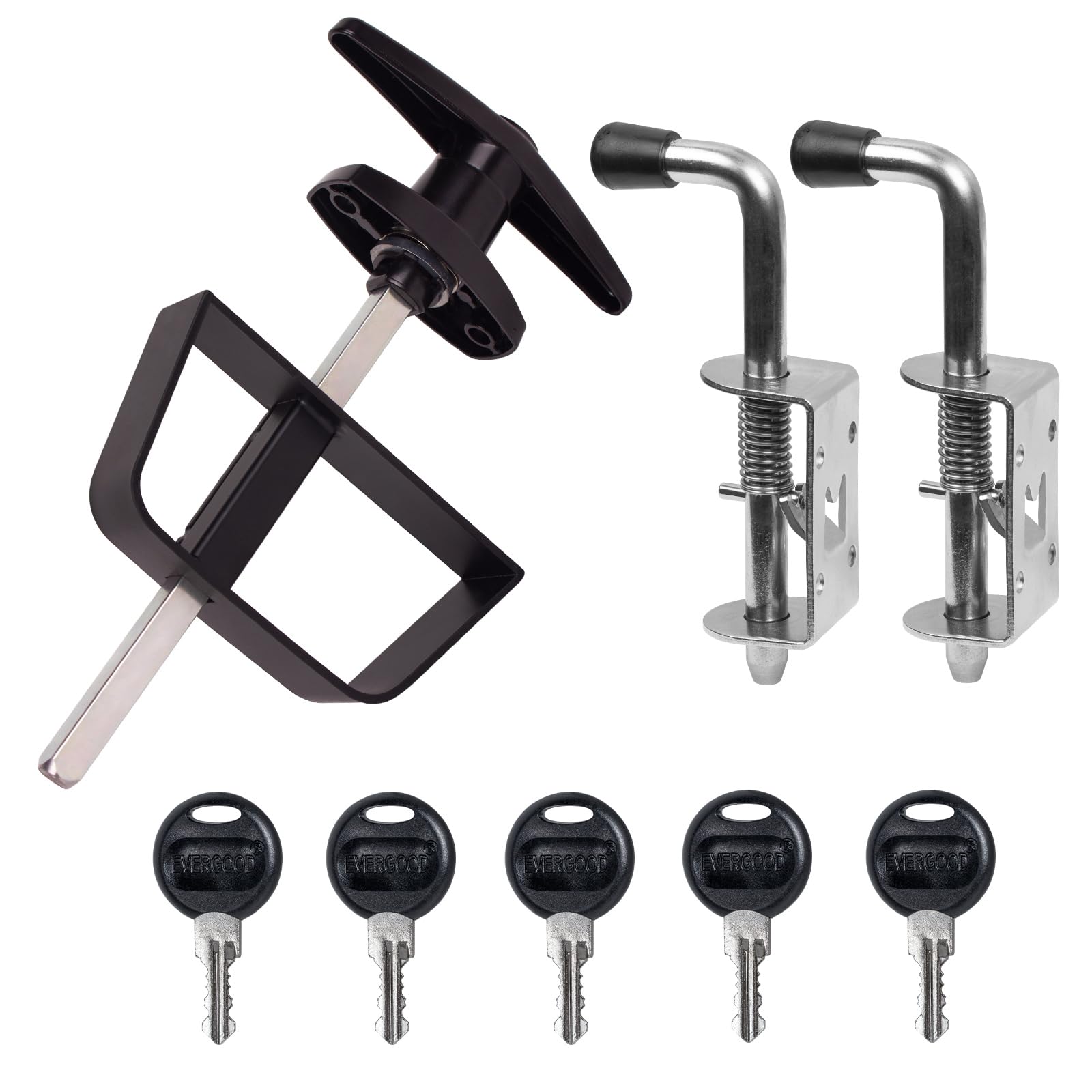 GEDSIOLD Double Door Shed Hardware.Including Latch and T-Handle