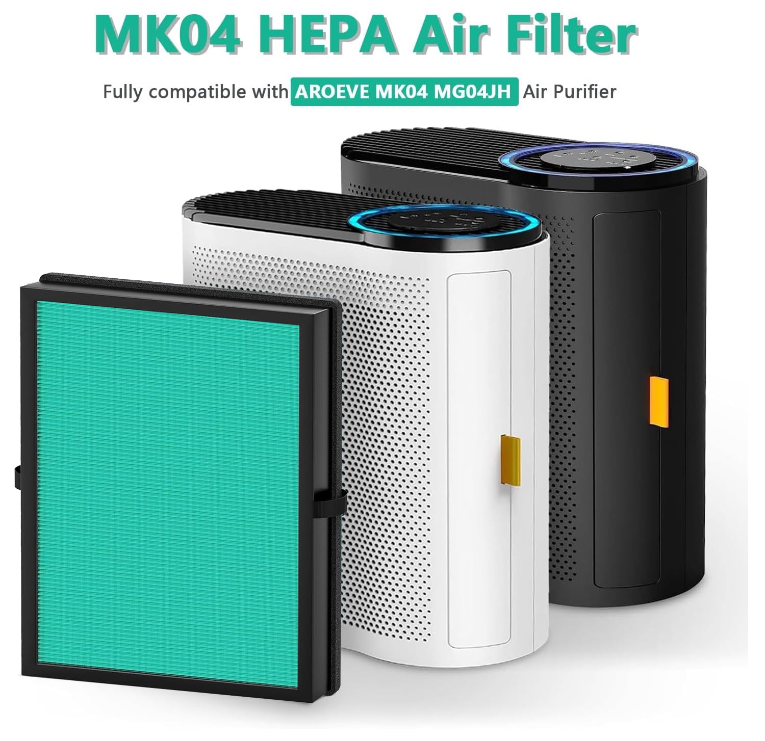 Paquete De 2 Filtros De Aire De Repuesto Para Purificador De Aire AROEVE K04 G04JH Filtro De