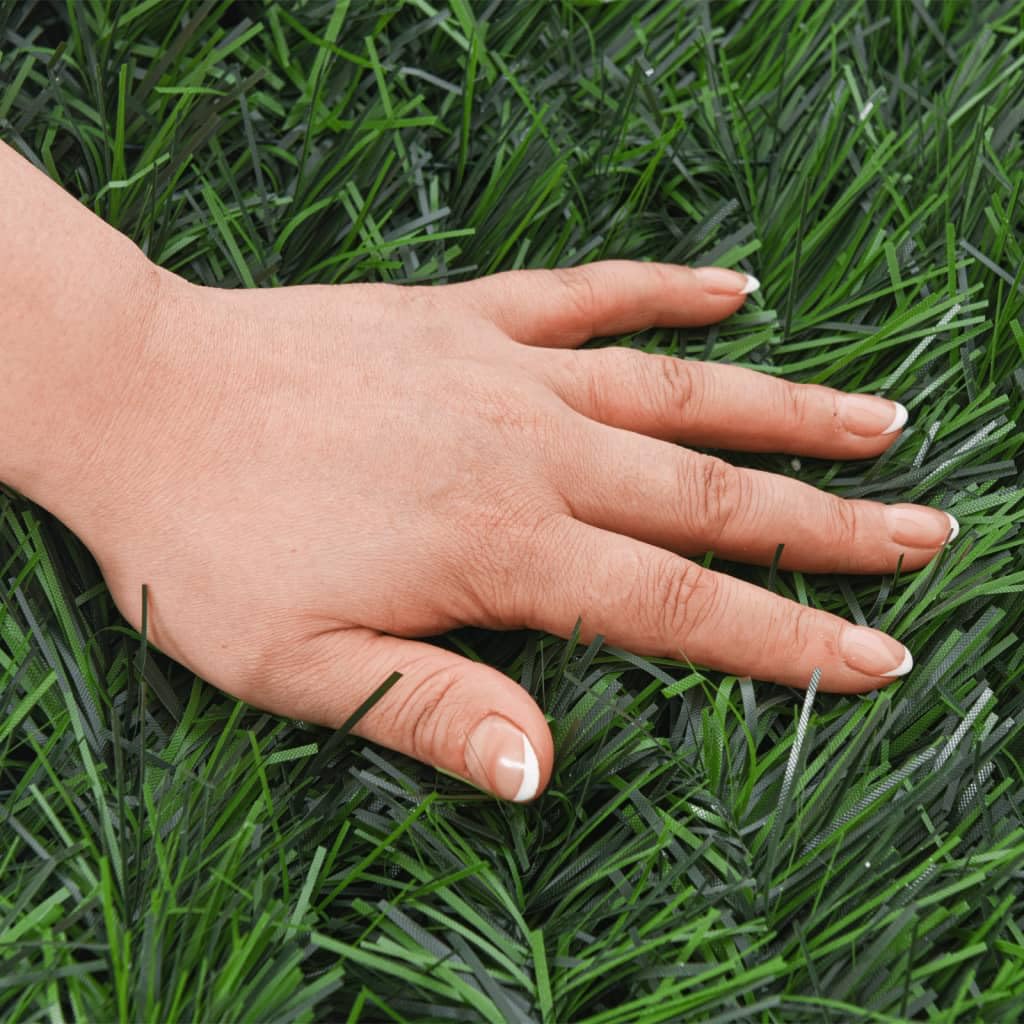 Césped artificial verde de PVC 1 x 10 m con cintas, resistente a la intemperie y a los rayos UV, ideal para jardín, terraza, balcón, privacidad y decoración en exteriores