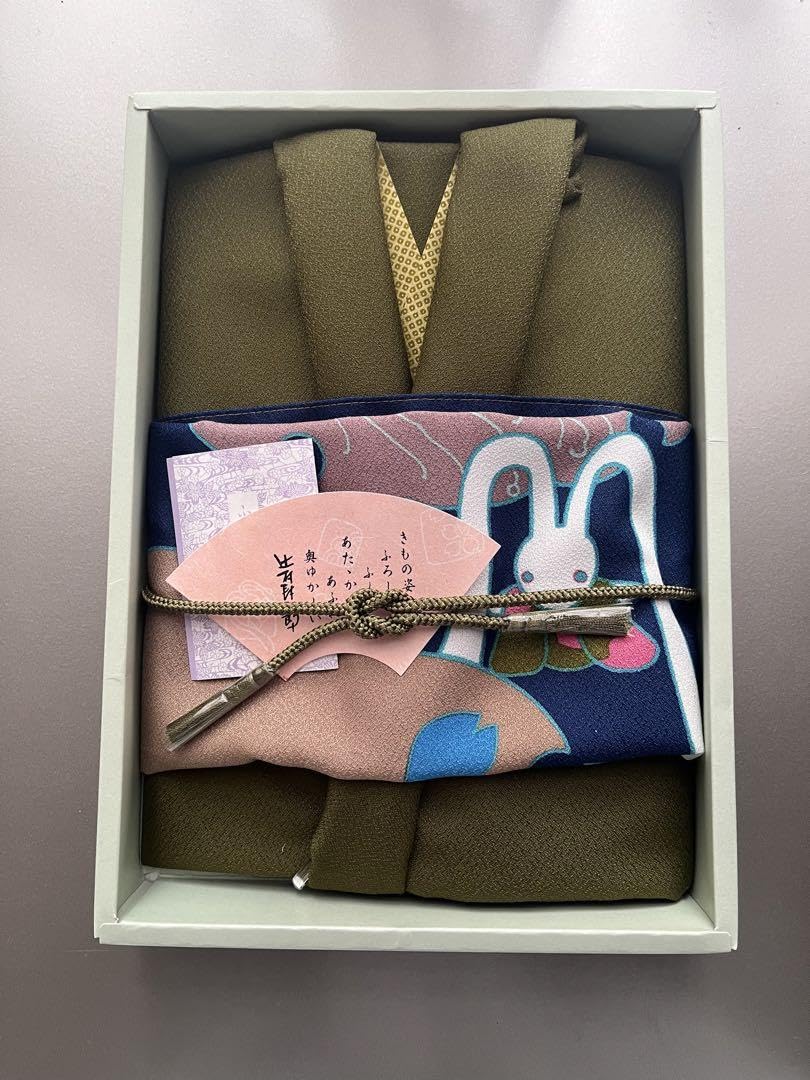 Amazon.co.jp: 辻村寿三郎きもの姿 風呂敷 ふくさ セット うさぎ