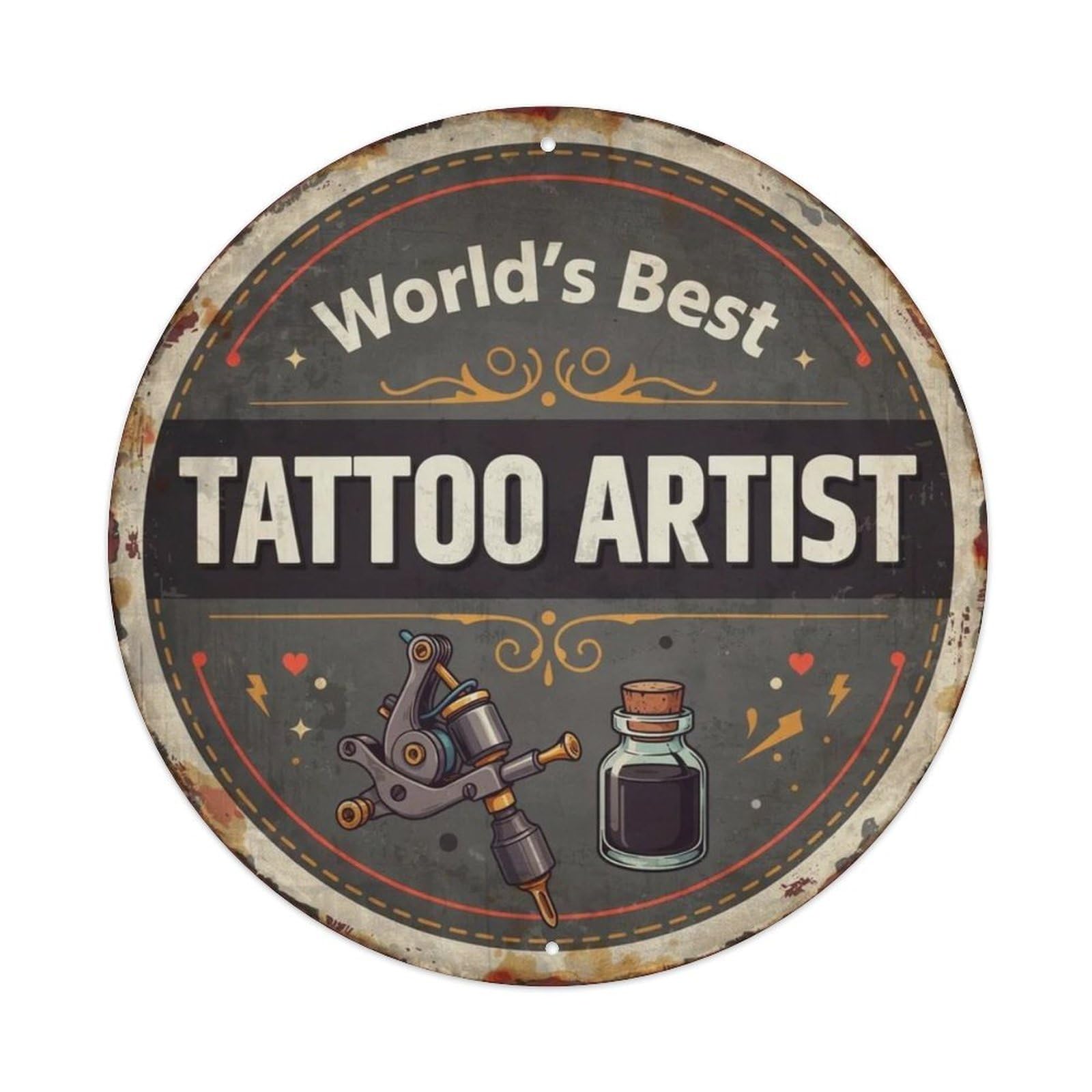 Tattoo Artist Metal Tin Sign Plaque