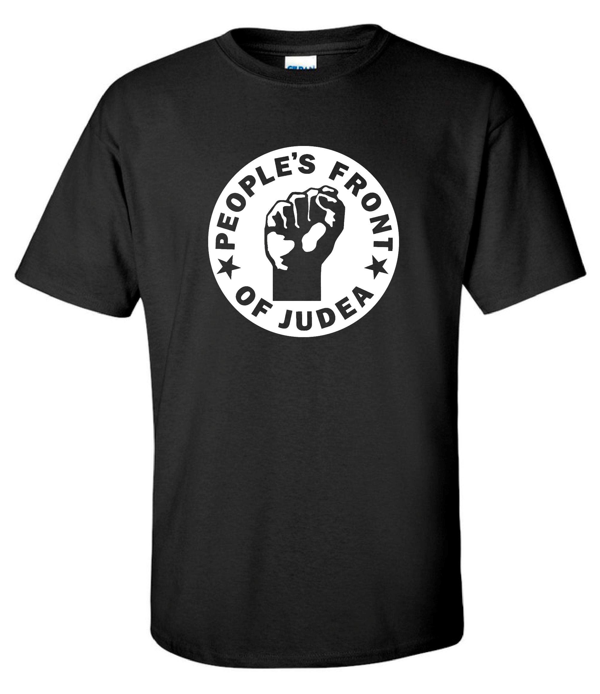 People's Front of Judea Life of Brian Comedy Movie 80s Black T-Shirt