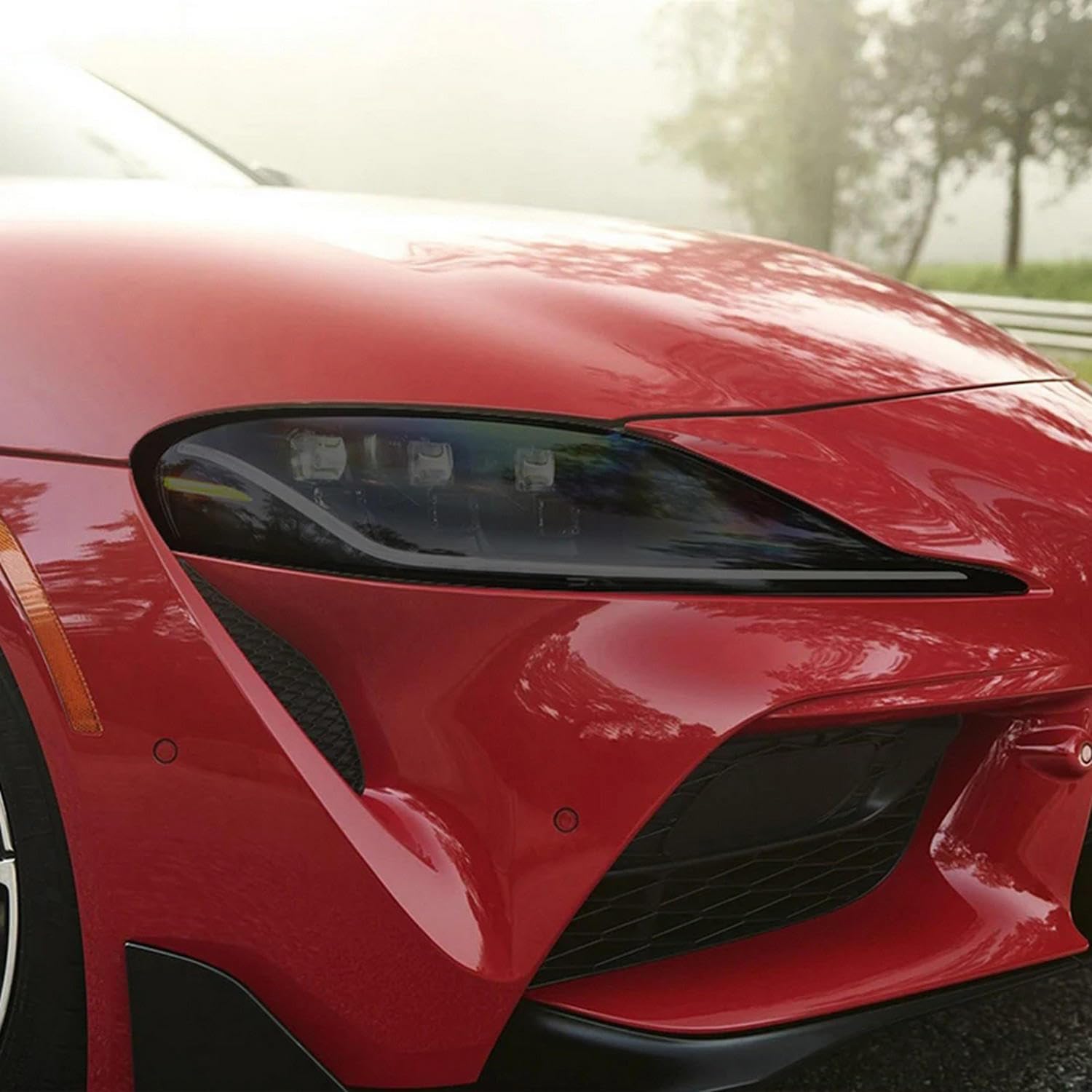 Car Headlight Protective Film Headlamp Restoration Transparent TPU Sticker，for Toyota Supra 2019 2020 Accessories