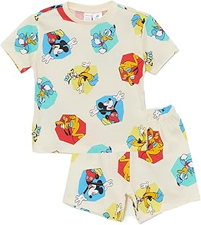 LC WAIKIKI Baby Boy Crew Neck Mickey Mouse Printed Shorts Pyjama Set