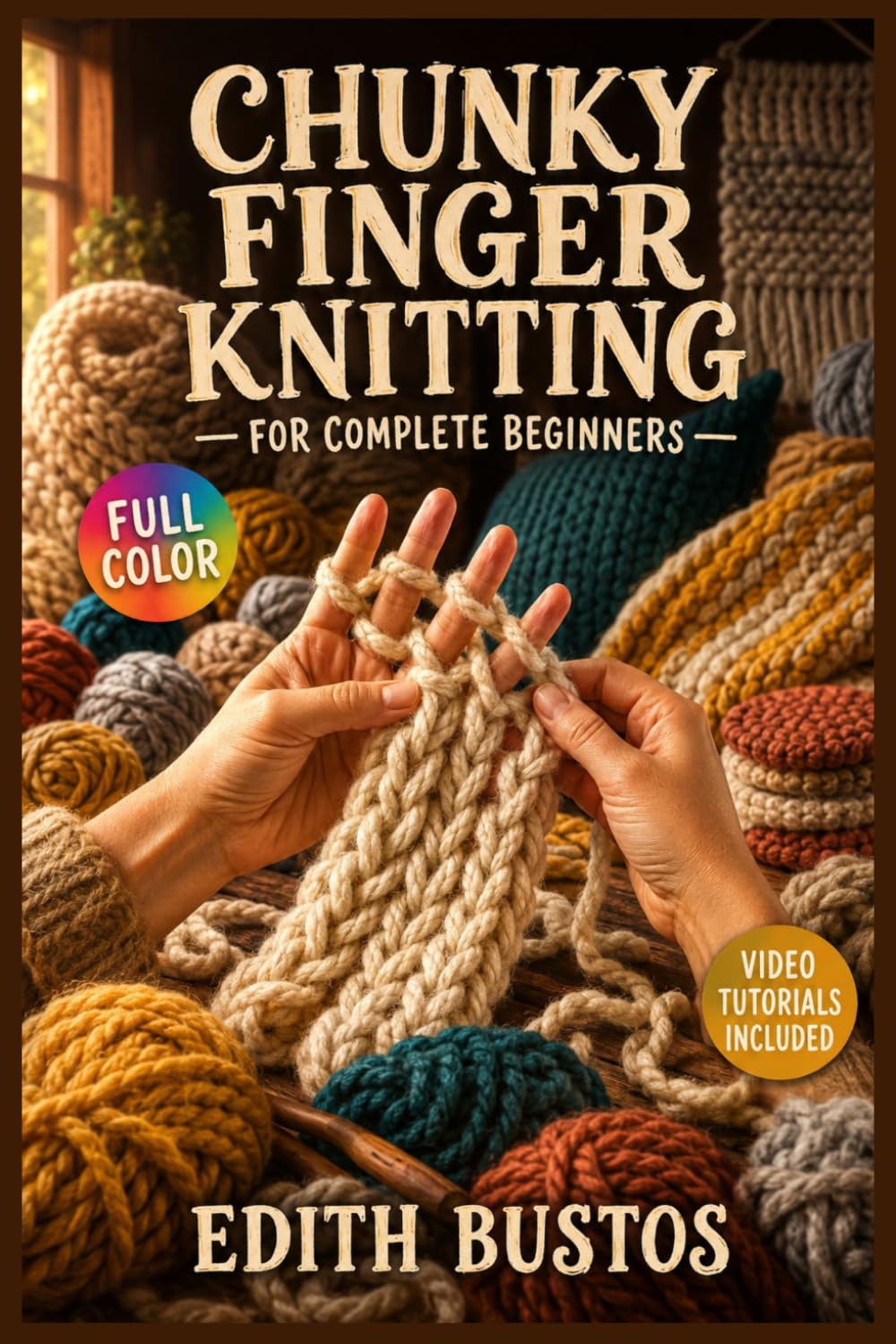 CHUNKY FINGER KNITTING FOR COMPLETE BEGINNERS: The Fully Illustrated Guide to Stunning No-Needle Projects — From Your First Loop to Cosy Finished Pieces You Will Be … | Video Tutorials Included