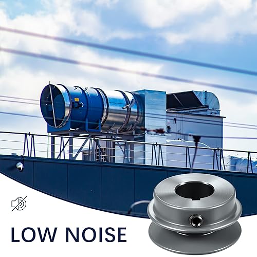 Miniatura 6 de Polea de correa mecánica de banda de ranura simpledoble, polea de banda perforada a tamaño, sección de hierro fundido (ranura única, AK22-78)