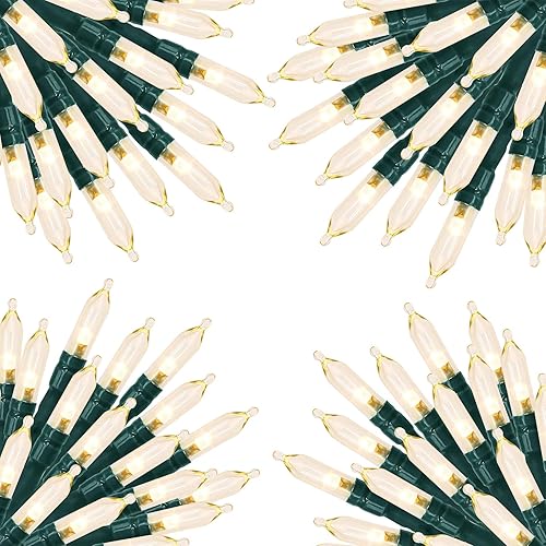 Miniatura 1 de Brightown Mini bombillas de repuesto de Navidad, 150 unidades, 2.5 voltios, cristal transparente, incandescentes, para árbol de Navidad, decoración