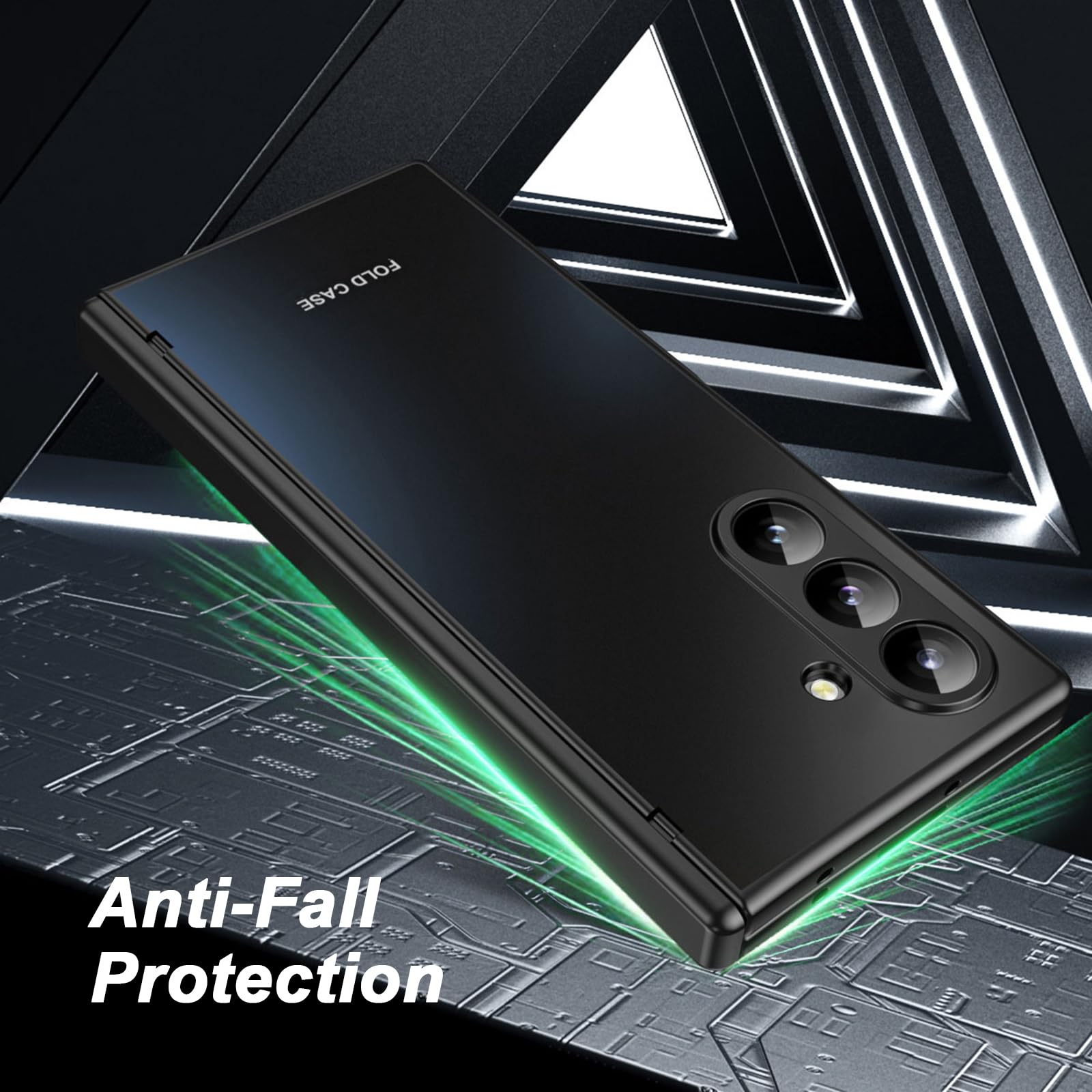 Galvanik Hülle für Samsung Galaxy Z Fold 8 Ultra, Hart PC Gefrostet