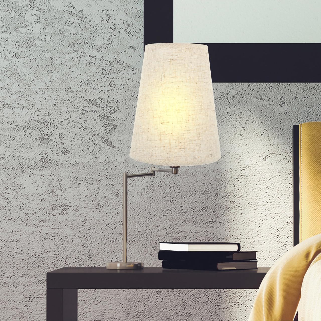 ABOOFAN Abat-jour En Lin Pour Lampe De Table Ampoule E14 Abat-jour Décoratif Pour Salon