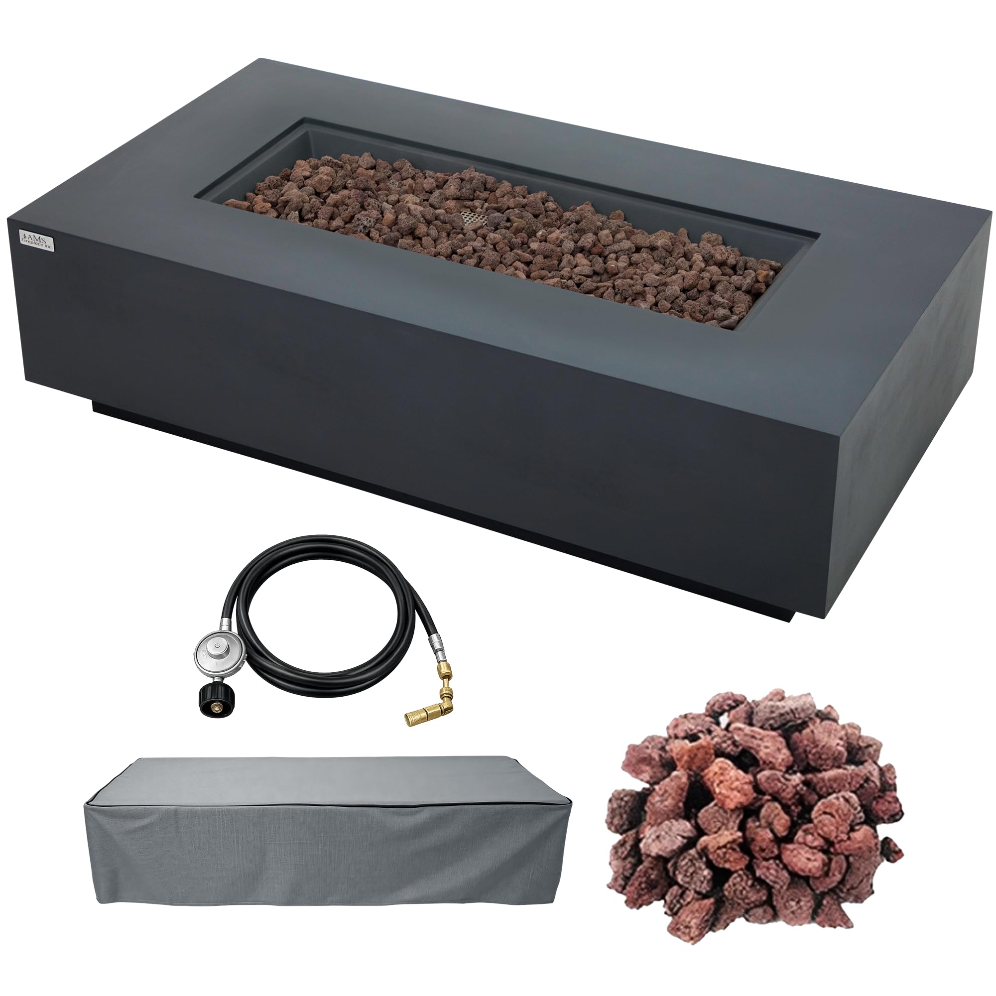 AMS Creations Madison 60 inch Fire Pit Table