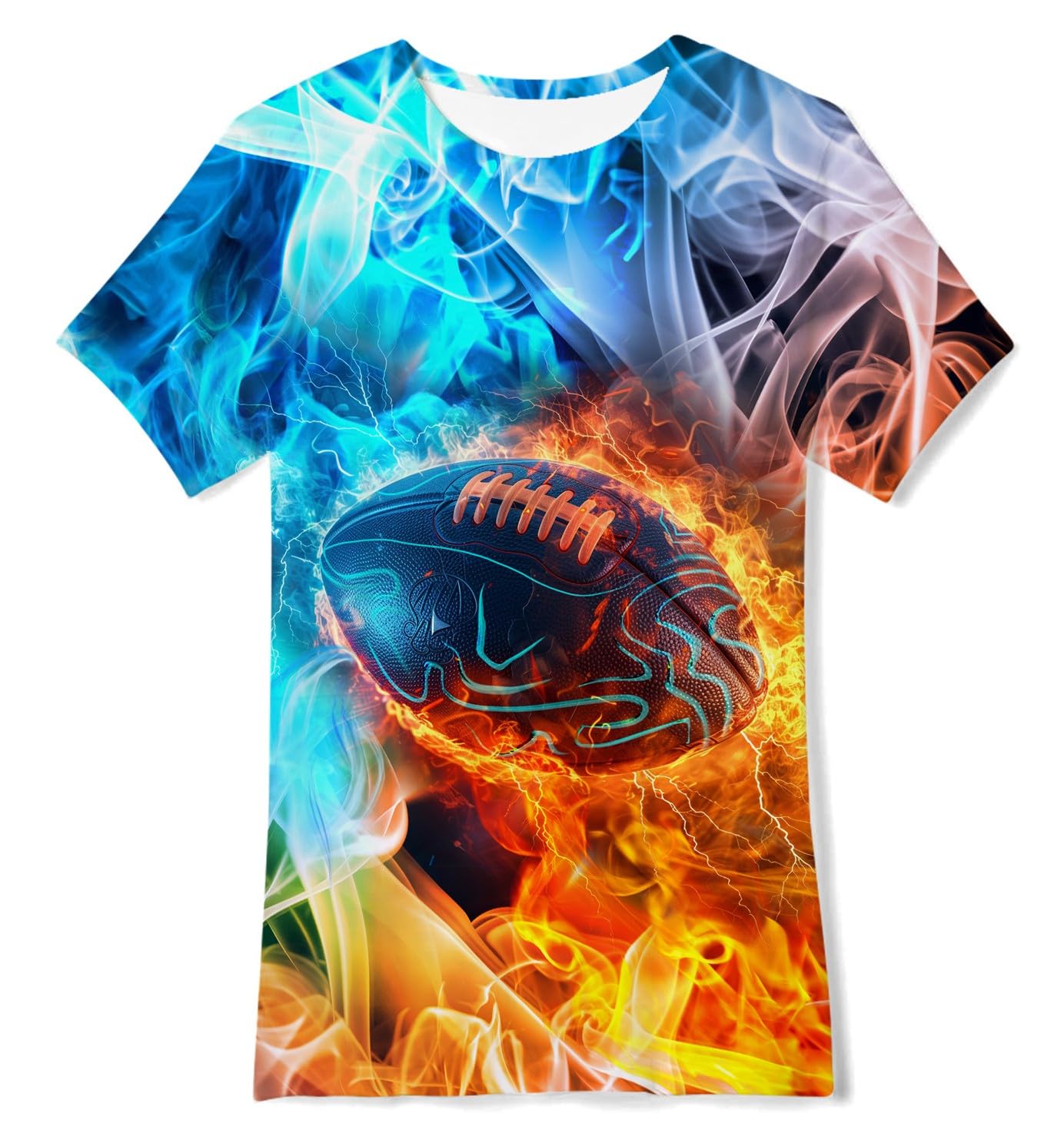 Idgreatim Boys T-Shirts Cool 3D Graphic Short Sleeve Tee Shirt 4-14 Years