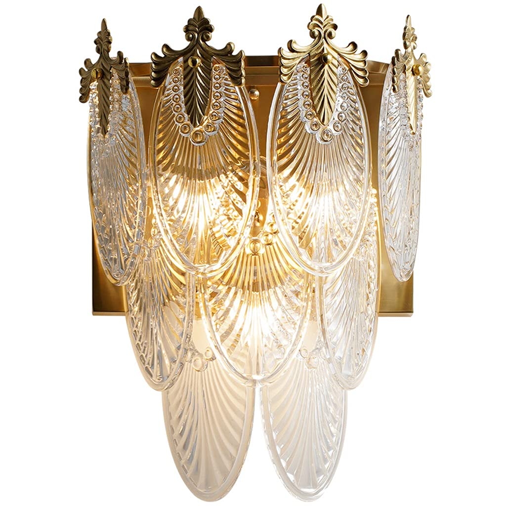 ASerZenith Led Wall Lamp, With Living Room Fixed Copper Living Room Bedside Wall Decoration - Wall Sconces,
