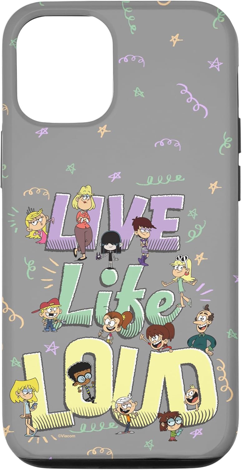 iPhone 15 The Loud House Live Life Loud Vintage Group Logo Case