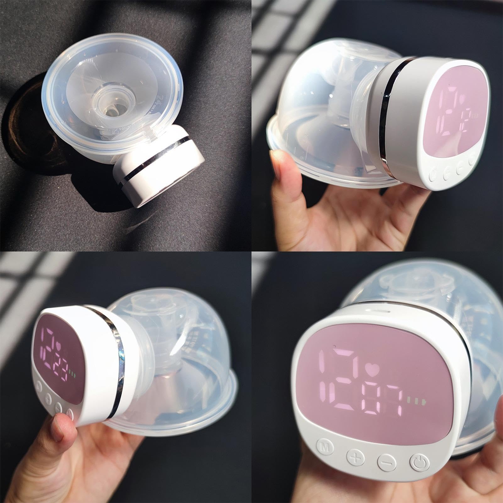 Tiralatte Indossabile Display LCD, 4 Modalità 12 Livelli, Bassa Rumorosità,