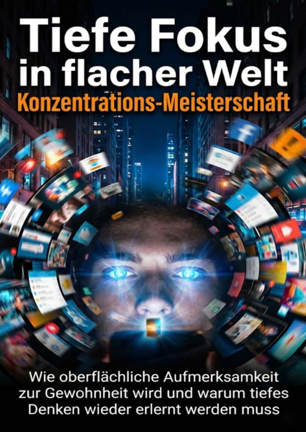 Tiefe Fokus in flacher Welt: Konzentrations-Meisterschaft: Wie oberflächliche Aufmerksamkeit zur Gewohnheit wird und warum tiefes Denken wieder erlernt werden muss