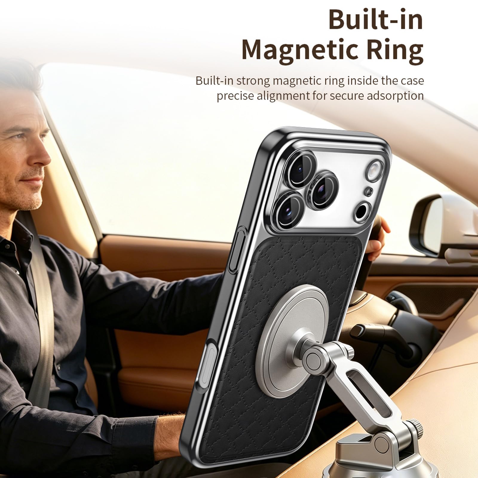 Magnética Funda para iPhone 18 Pro Max/18 Pro, Completa Cámara Protección