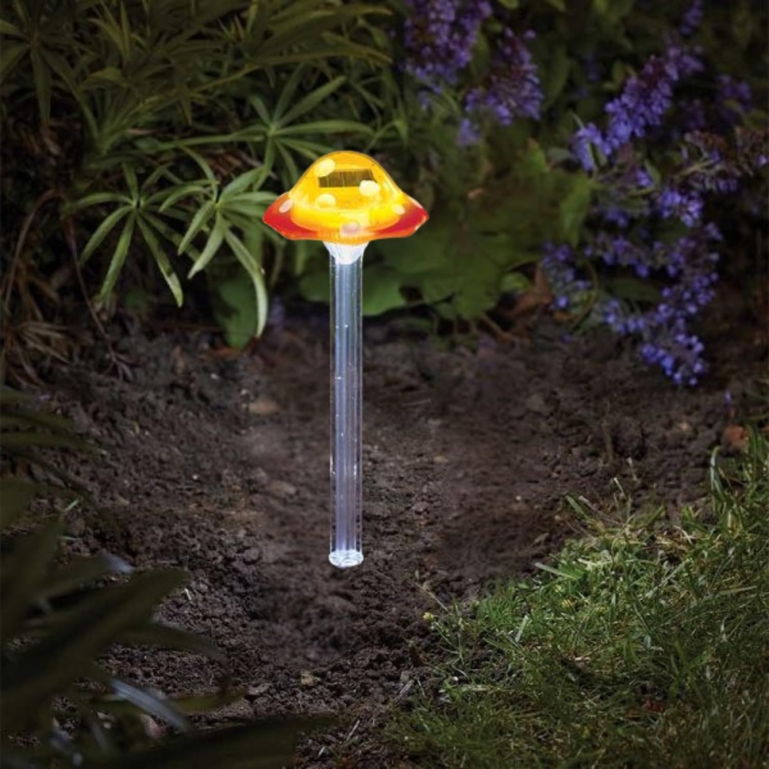 Garden Mile White Light Yellow Mushroom Lights Outdoor Durable Garden Lights Solar Powered Waterproof Outside Pathway Lighting Mushroom Light Ornament For Patio Yard Flowerbed Large