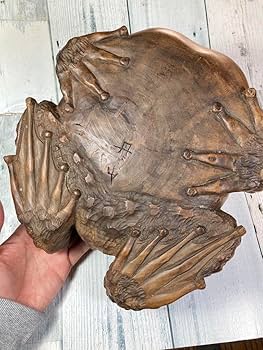 時代物【丹山 作】細密彫刻 一刀彫 木彫　蛙 Amazon.co.jp: 時代物丹山 作細密彫刻 一刀彫 木彫 蛙 : おもちゃ