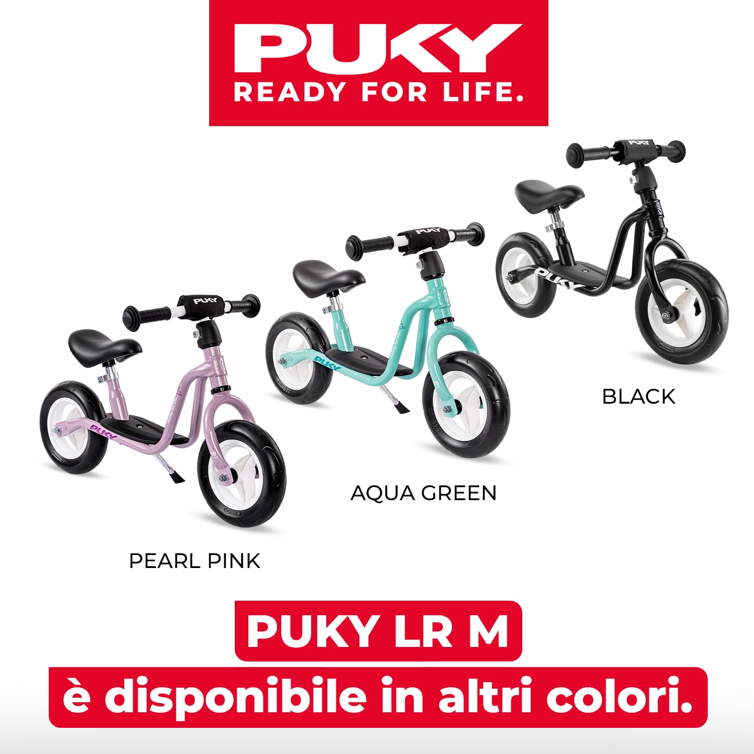 PUKY LR M Aqua Green | Monopattino per bambini a partire dai 2 anni | Balance Bike