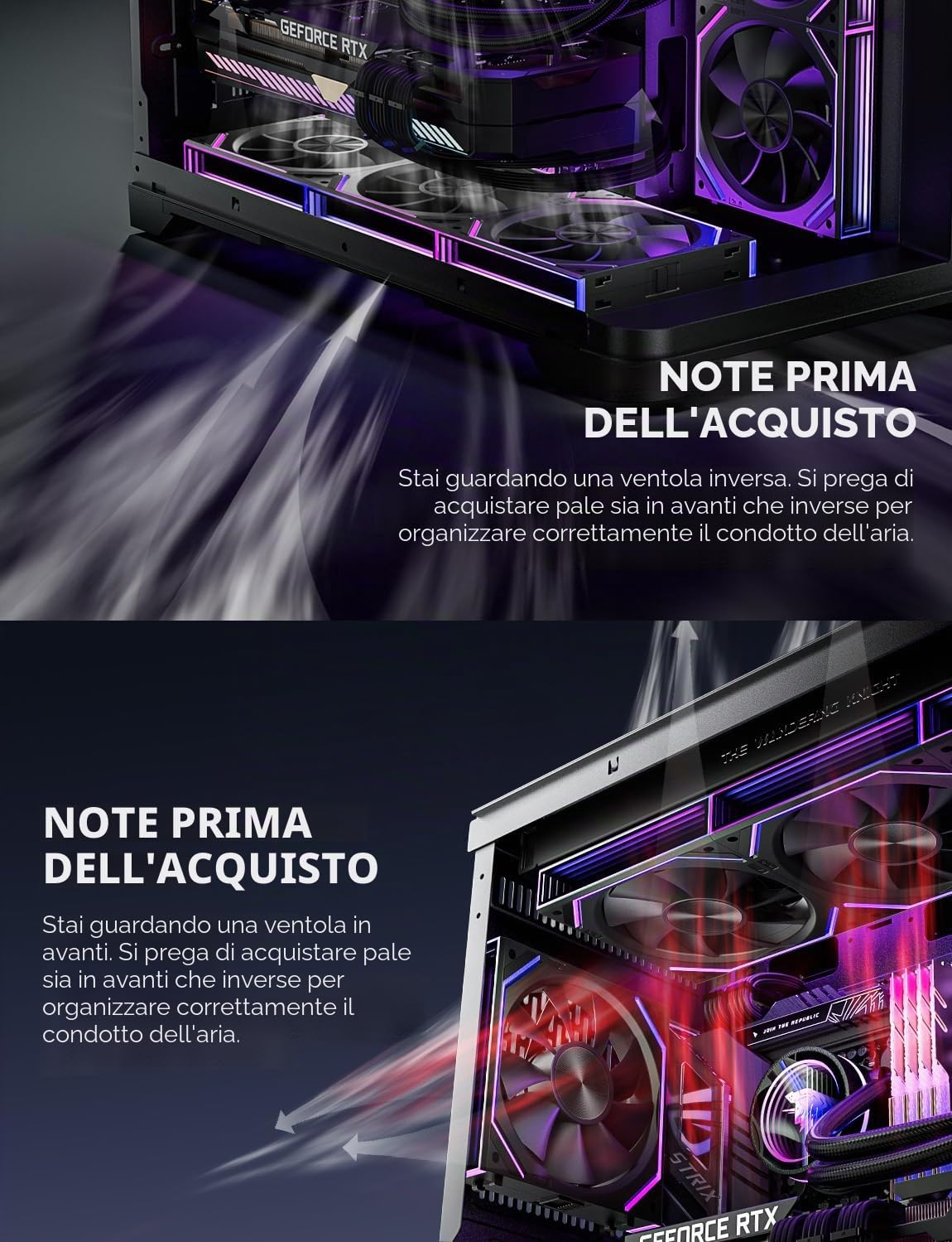 AsiaHorse DAWN Ventole PC RGB da 120MM Ventole per Case 3 Pezzi, ARGB Daisy Chain Ventole PC [Infinity Mirror] [HDB] 71 CFM/1850 RPM/2.6MMH2O 4 Pin PWN & 5V 3Pin ARGB per Asus Aura ASRock GIGABYTE MSI