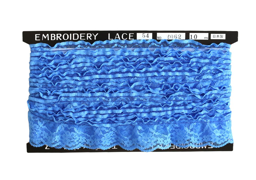 Amazon | 一井商店 ラッセルフリルレース 10m巻 ディープブルー RF2062