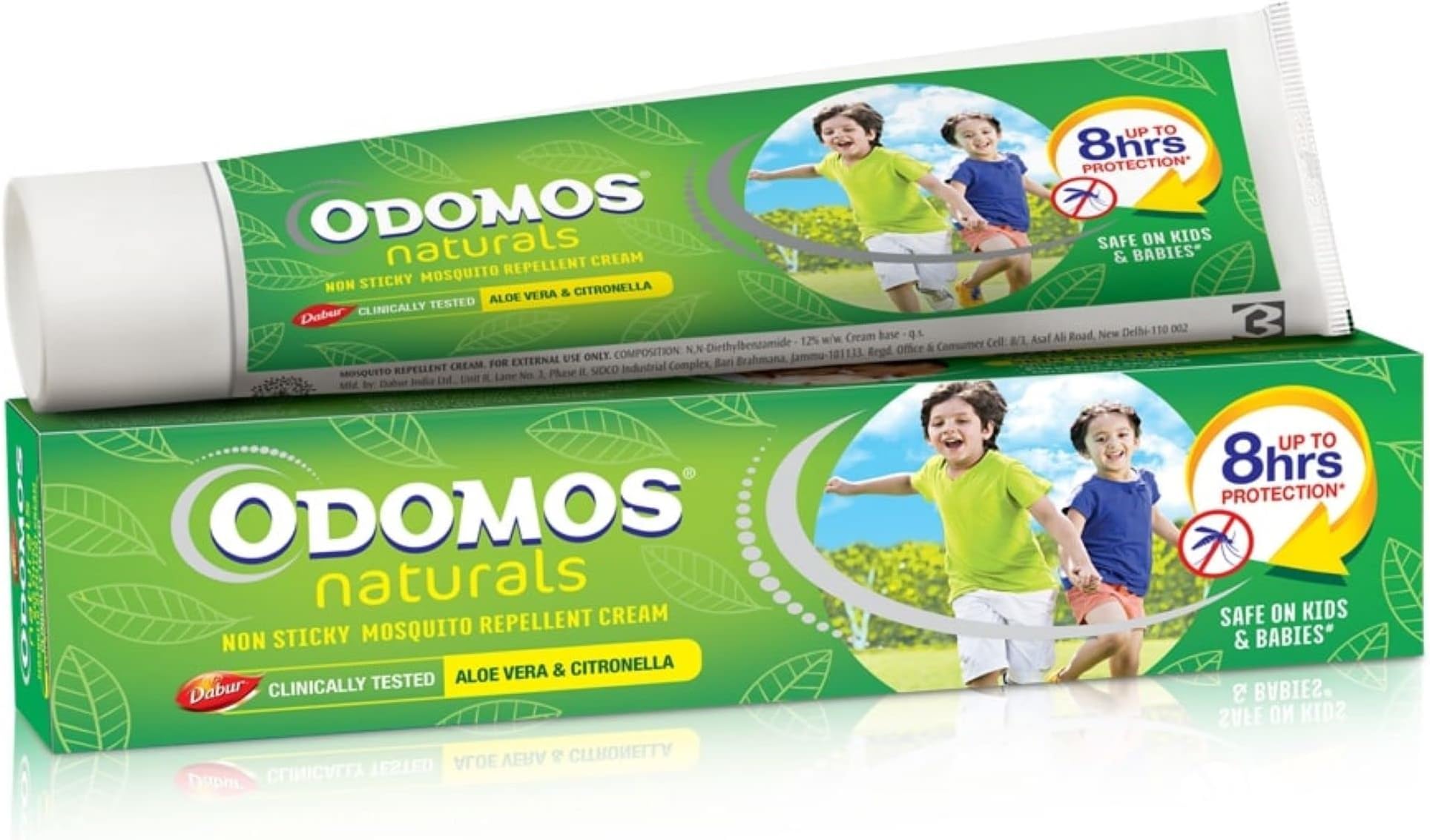 Dabur Odomos Naturals Non-Sticky Mosquito Repellent Cream - 100 Gm
