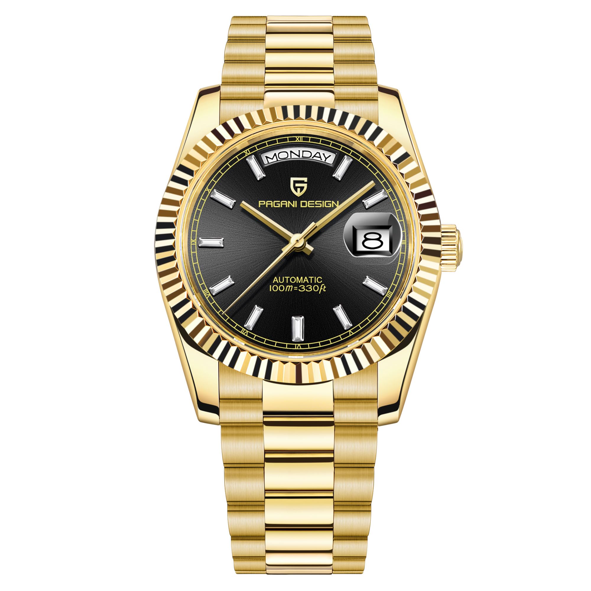 HaiqinPAGANI DESIGN 1783 Men's Automatic Mechanical Watches DD40 AR Sapphire Glass Japanese NH36A Movement 100m Waterproof Date Luxury Wristwatch