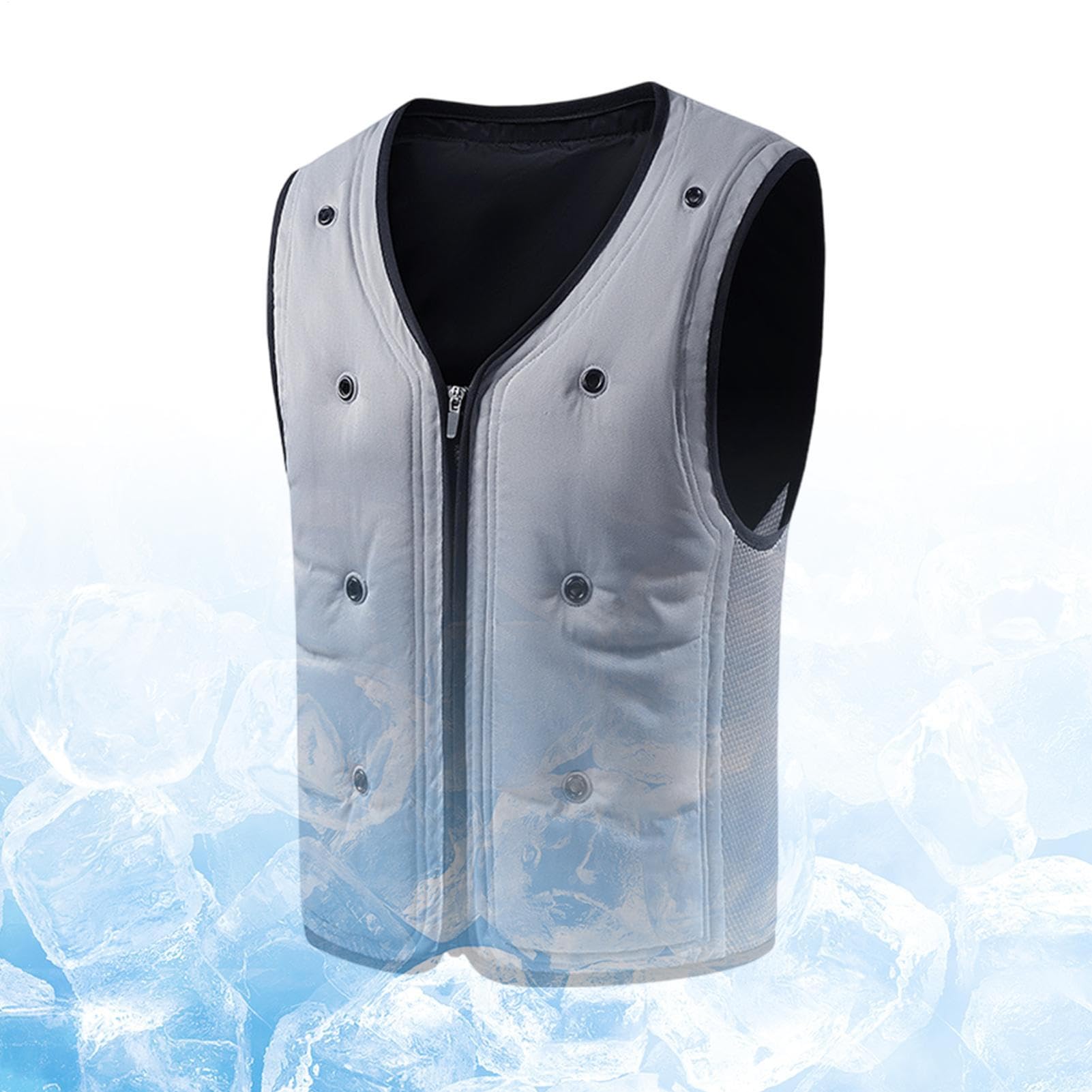 Generico Gilet Rinfrescante Uomo, Gilet Freddo Riutilizzabile Uomo E Donna, Abbigliamento Estivo Riutilizzabile Per Allenamento, Moto, Ciclismo, Sport All'Aperto E Lavori All'Aperto
