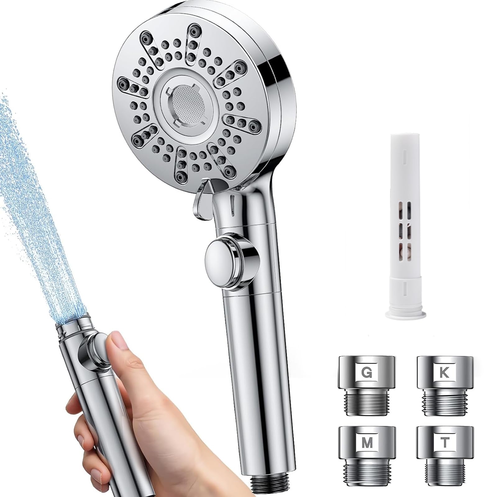 Amazon.co.jp: 【2026新モデル】ナノバブル シャワーヘッド 節水 6