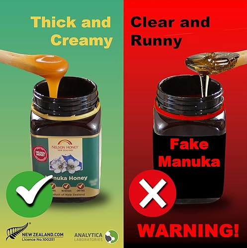 Miniatura 5 de Nelson Honey UK Classic 100+mg Miel de Manuka 17.64 oz