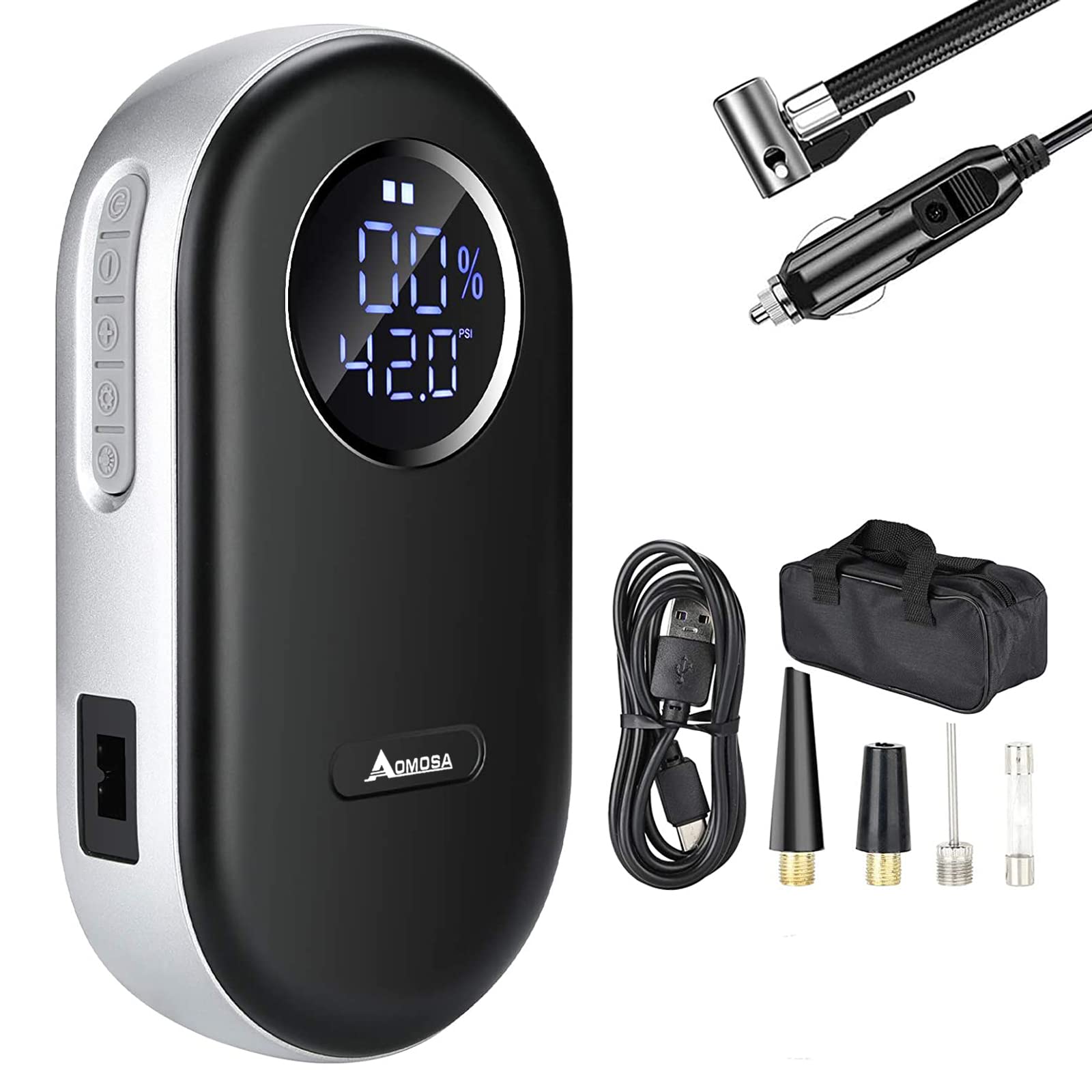 Buy AOMOSA Portable Air Compressor,150 PSI Car Tyre Inflator Electric