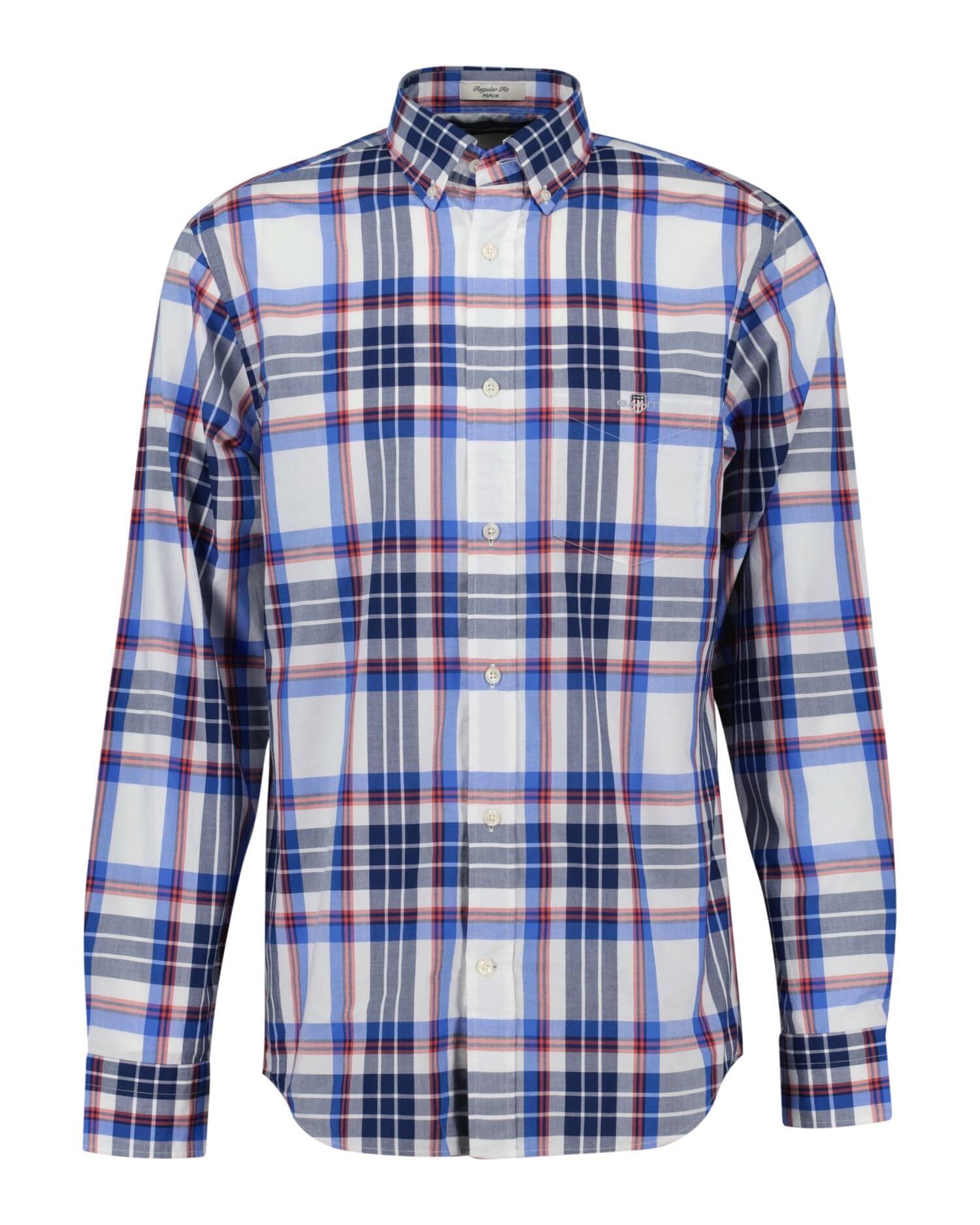 Gant Men's Eggshell Reg Classic Poplin Check Shirt Dress, 4XL