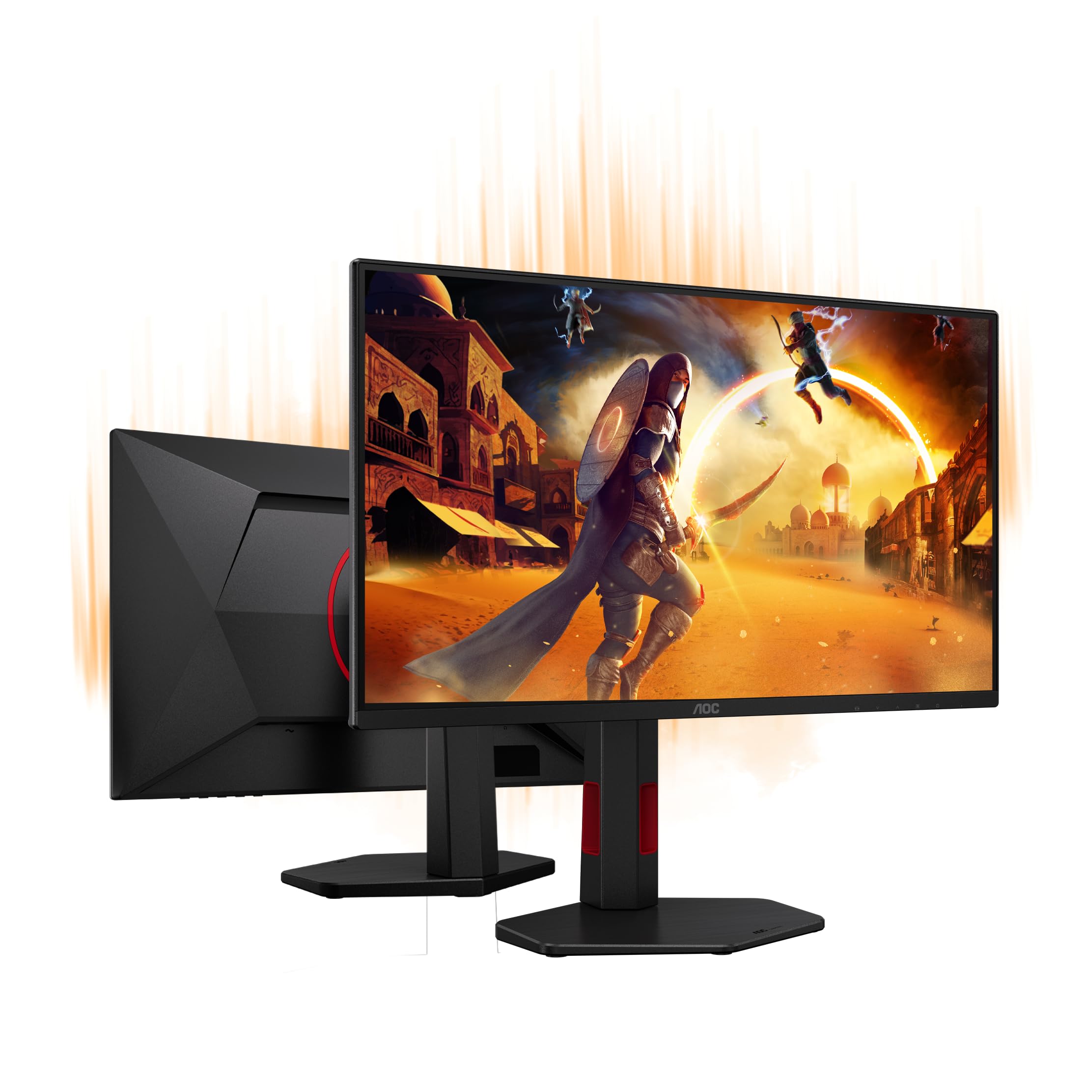 AOC Moniteur 25G4ZR 25 Pouce 260Hz, Fast IPS Dalle, 1ms GtG, HDR10, G-Sync Compatible, Ajustable en Hauteur, (1920x1080 HDMI 2X 2.0 DP 1x 1.4) Noir