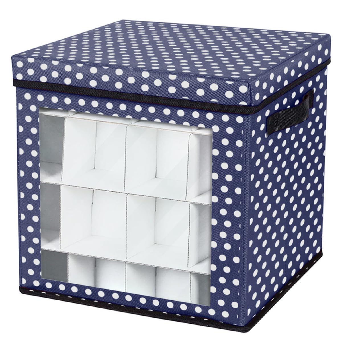 KOMBIUDA Christmas Storage Box Oxford Cloth Case for Ornaments Easy to Carry and Organize Holiday Decorations for Post-christmas Storage