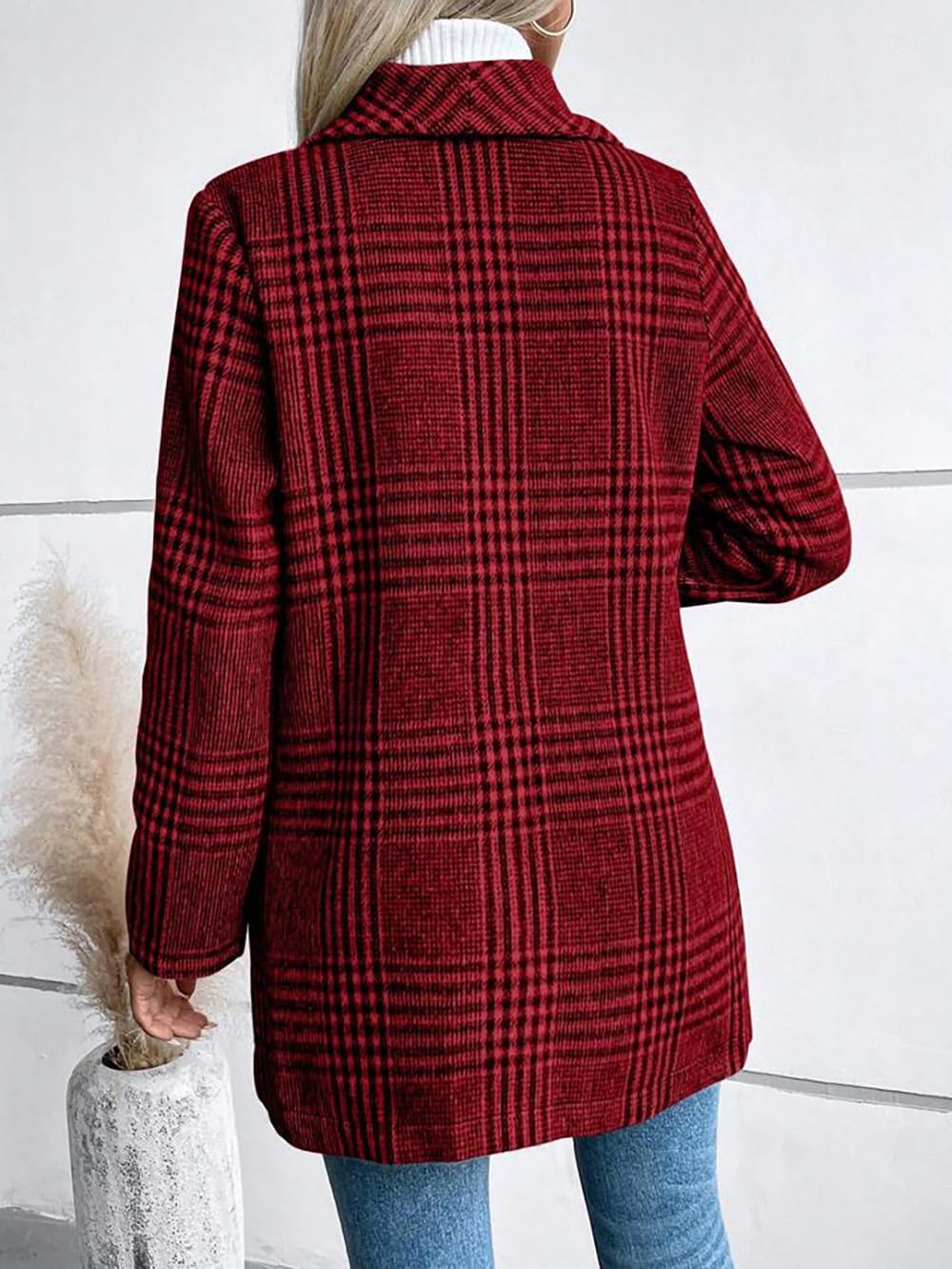 utcoco Womens 2025 Business Casual Blazers Long Sleeve Open Front Work Office Blazer Jacket